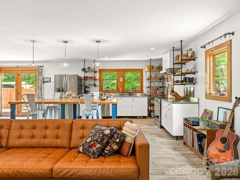 241 Pinners Cove Road, Asheville, NC 28803.  MLS# CAR4385845, YatesRealty ID 28453. Open & bright living spaces