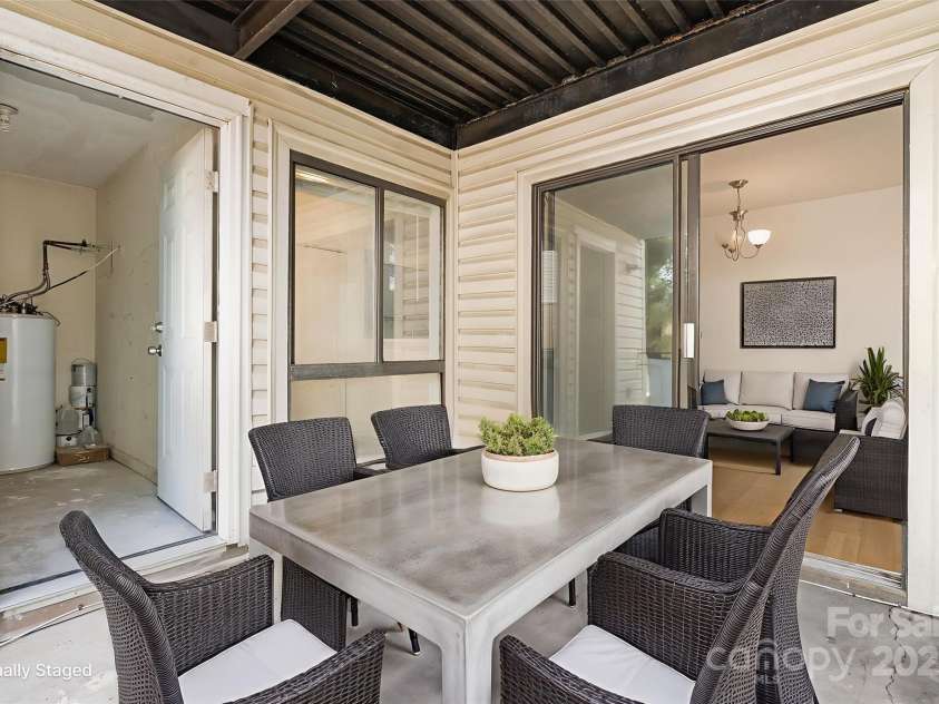 4900 Spring Lake Drive, Charlotte, NC 28212.  MLS# CAR4284345, YatesRealty ID 28468. Balcony- Virtually Staged