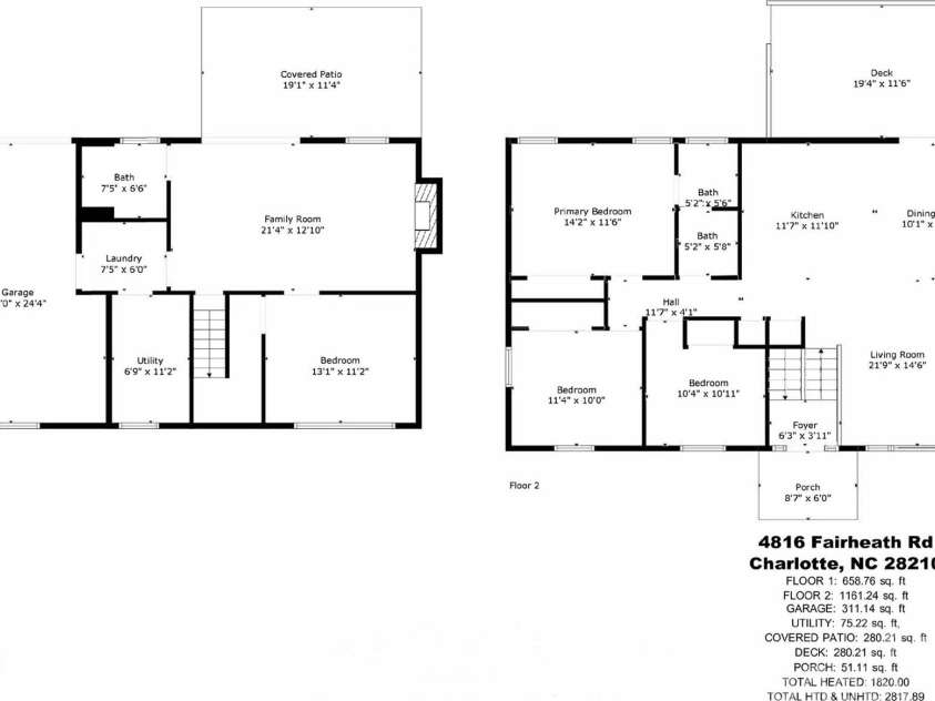 4816 Fairheath Road, Charlotte, NC 28210.  MLS# CAR4285277, YatesRealty ID 28469. 