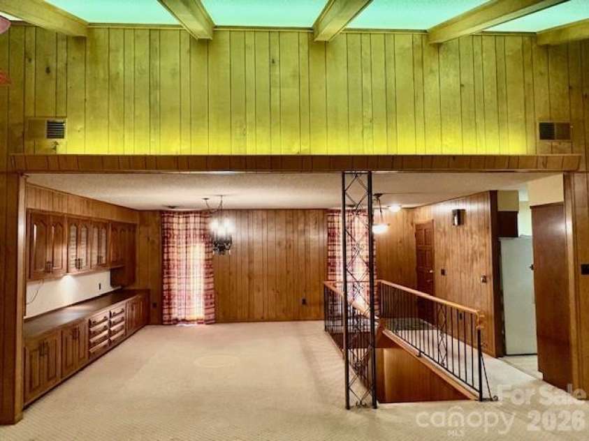 30 Brier Lane, Maggie Valley, NC 28751.  MLS# CAR4320298, YatesRealty ID 2847. Greatroom; dining area in front section 