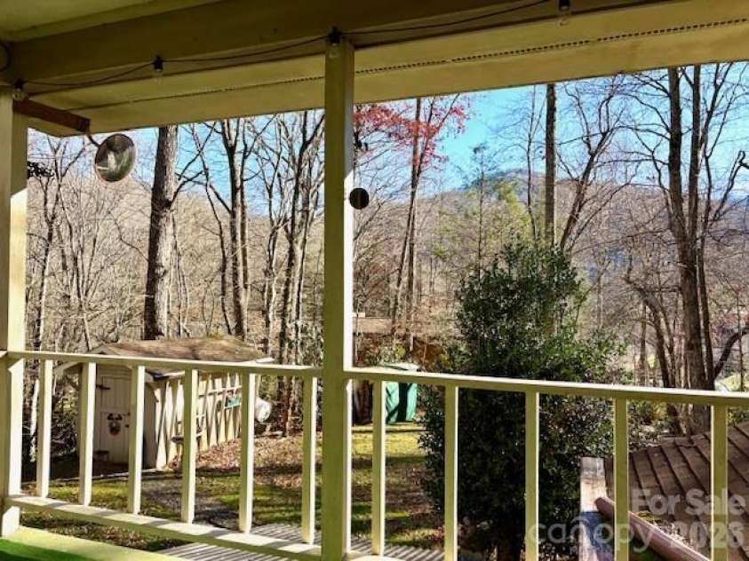 30 Brier Lane, Maggie Valley, NC 28751.  MLS# CAR4320298, YatesRealty ID 2847. View from back porch