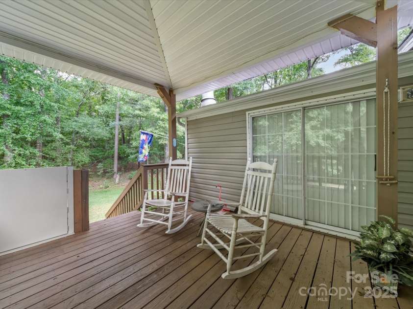 3911 Doster Road, Monroe, NC 28112.  MLS# CAR4277789, YatesRealty ID 28478. Covered Deck