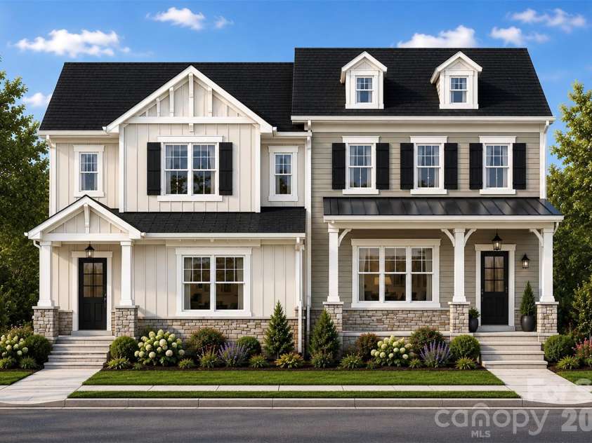 177 Cherry Springs Lane, Asheville, NC 28804.  MLS# CAR4365655, YatesRealty ID 28487. Front elevation rendering