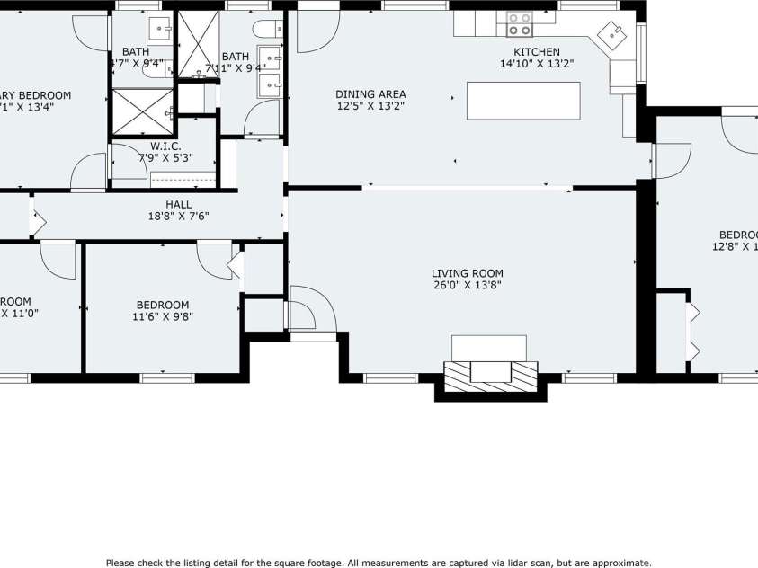 1420 Lakedell Drive, Charlotte, NC 28215.  MLS# CAR4283100, YatesRealty ID 28489. Floorplan