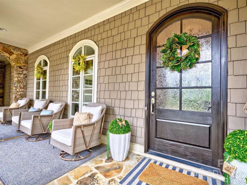 6216 North Road, York, SC 29745.  MLS# CAR4270896, YatesRealty ID 28499. Rocking chair front porch