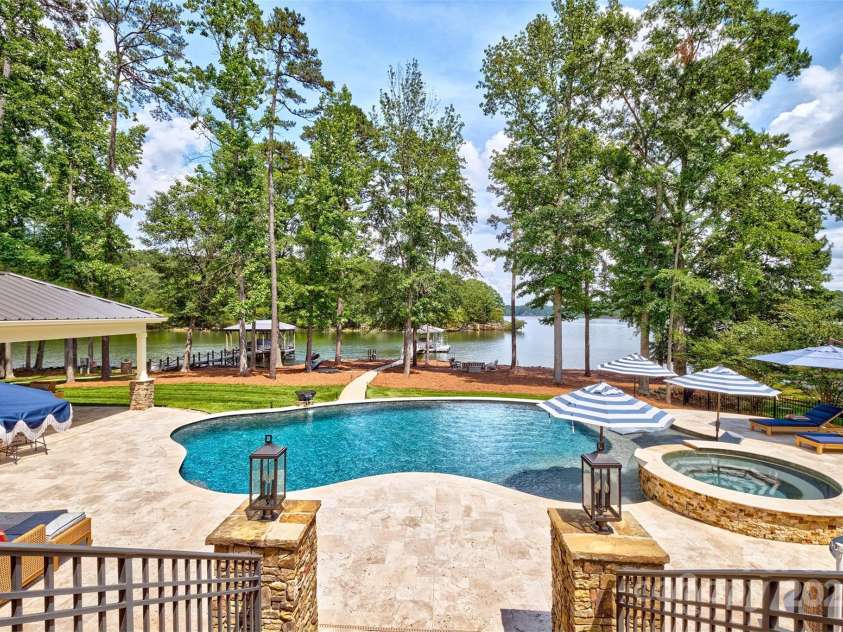 6216 North Road, York, SC 29745.  MLS# CAR4270896, YatesRealty ID 28499. Travertine saltwater pool