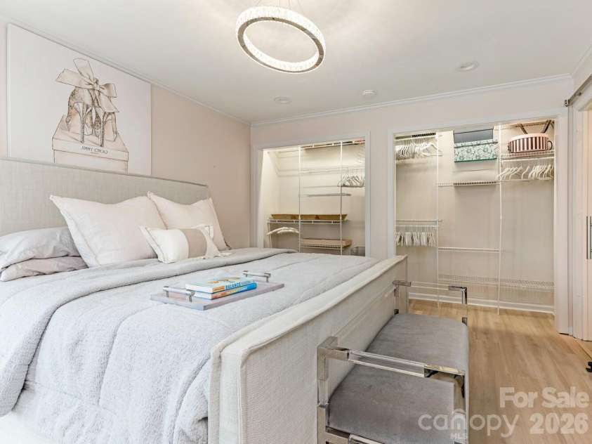 212 10th Street, Charlotte, NC 28202.  MLS# CAR4394129, YatesRealty ID 285. Primary bedroom with dual closets