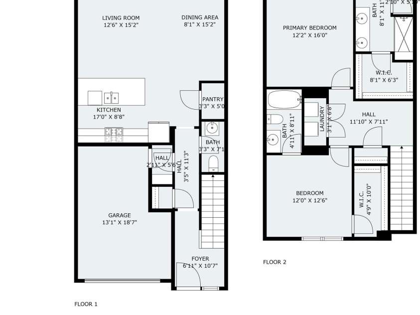 9232 Widden Way, Charlotte, NC 28269.  MLS# CAR4202639, YatesRealty ID 285. Floor Plan with Dimensions