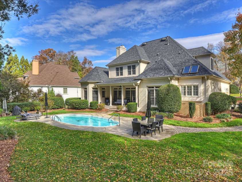 5522 Challis View Lane, Charlotte, NC 28226.  MLS# CAR4289525, YatesRealty ID 2850. Rear Exterior 