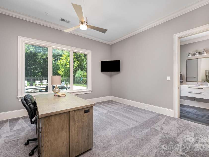 15603 June Washam Road, Davidson, NC 28036.  MLS# CAR4273381, YatesRealty ID 28502. Office/6th Bedroom on Lower Level.