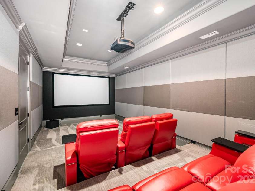 15603 June Washam Road, Davidson, NC 28036.  MLS# CAR4273381, YatesRealty ID 28502. Theater room, all equipment will convey