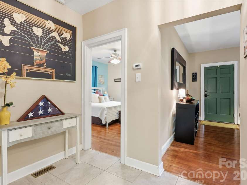 106 Maple Street, Fort Mill, SC 29715.  MLS# CAR4388689, YatesRealty ID 28504. Foyer area with pull down floored attic for stor