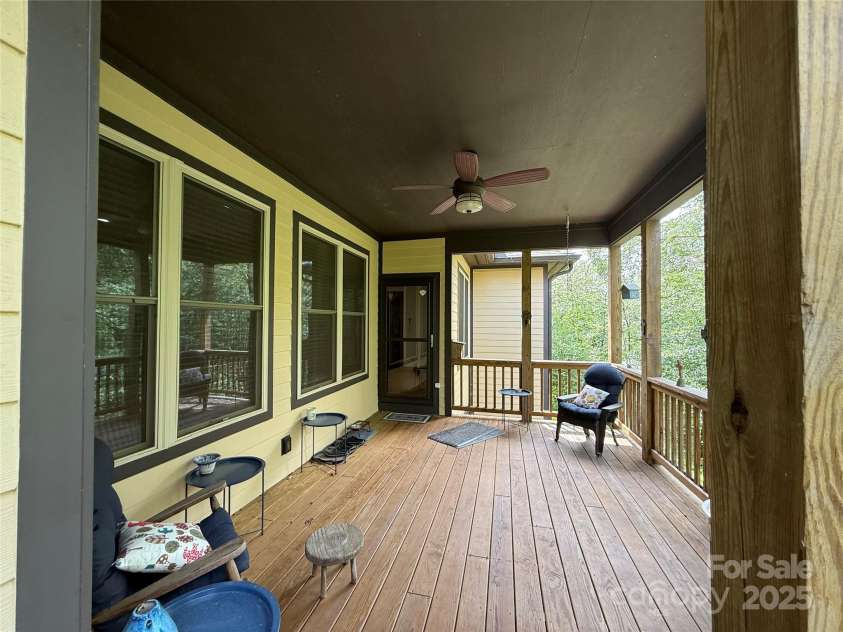 167 Rough Ridge Road, Sugar Mountain, NC 28604.  MLS# CAR4280706, YatesRealty ID 28505. Back Porch