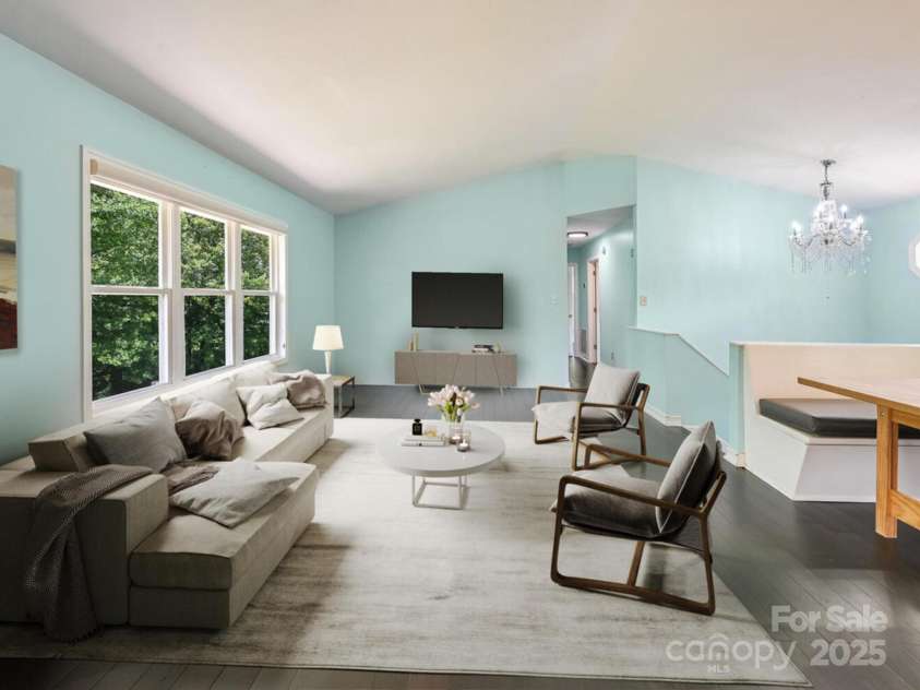 14 Spring Lake Drive, Fletcher, NC 28732.  MLS# CAR4270829, YatesRealty ID 28509. Great Room-Virtually Staged