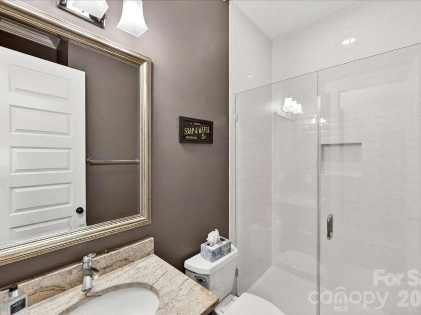 1624 Brook Road, Charlotte, NC 28205.  MLS# CAR4377757, YatesRealty ID 28509. First floor full bathroom