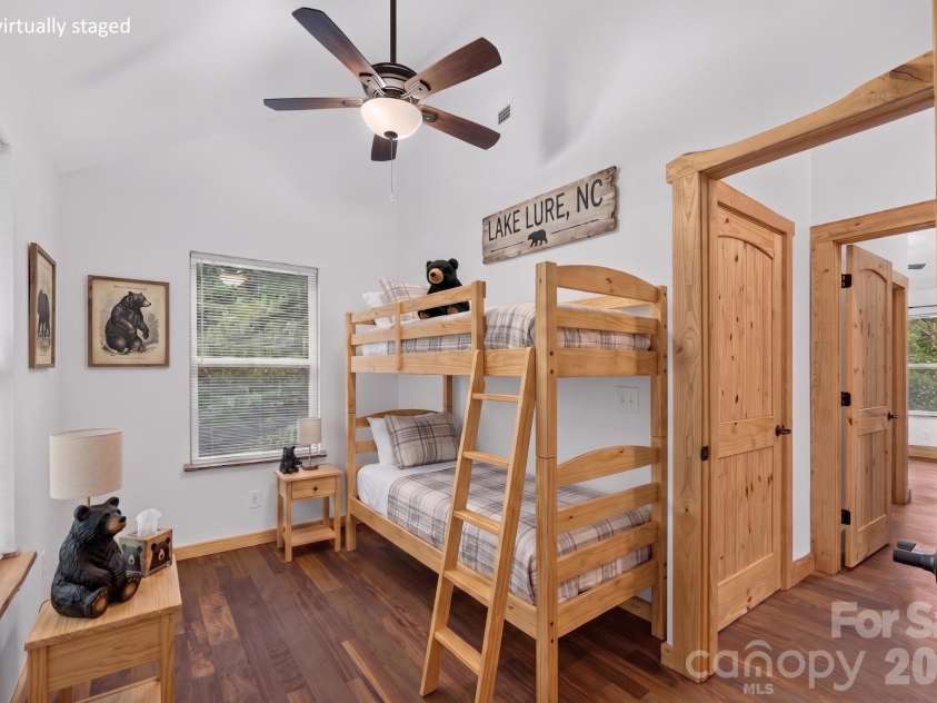 143 Eagles Avenue, Lake Lure, NC 28746.  MLS# CAR4381397, YatesRealty ID 28511. Virtually Staged Bedroom 2