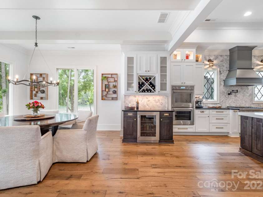 708 Amalfi Drive, Davidson, NC 28036.  MLS# CAR4281253, YatesRealty ID 28511. Dry bar with under counter beverage refrigerator and wine storage.