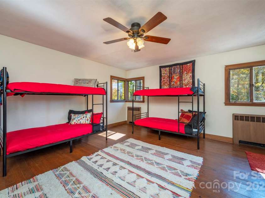 102 Weaver Mill Road, Columbus, NC 28722.  MLS# CAR4211548, YatesRealty ID 2852. This guest bedroom can accommodate a number of sleepers