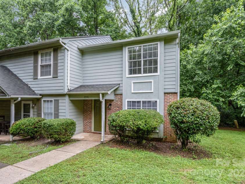 3941 Briarhill Drive, Charlotte, NC 28215.  MLS# CAR4268611, YatesRealty ID 28520. Front of the house (ample green space)