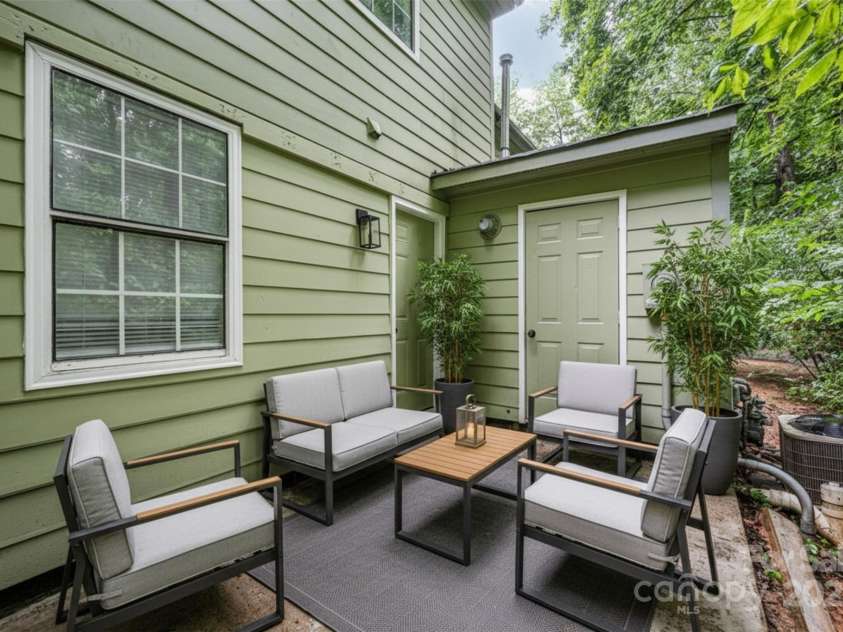 3941 Briarhill Drive, Charlotte, NC 28215.  MLS# CAR4268611, YatesRealty ID 28520. Virtually Staged Patio