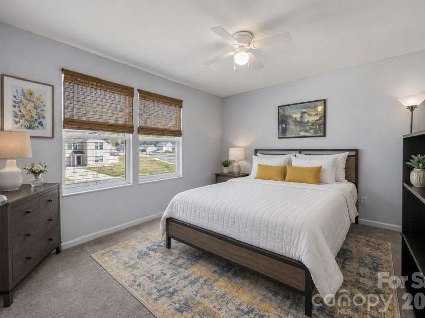 813 Yorkshire Drive, Albemarle, NC 28001.  MLS# CAR4390673, YatesRealty ID 28525. Virtually staged Bedroom #1