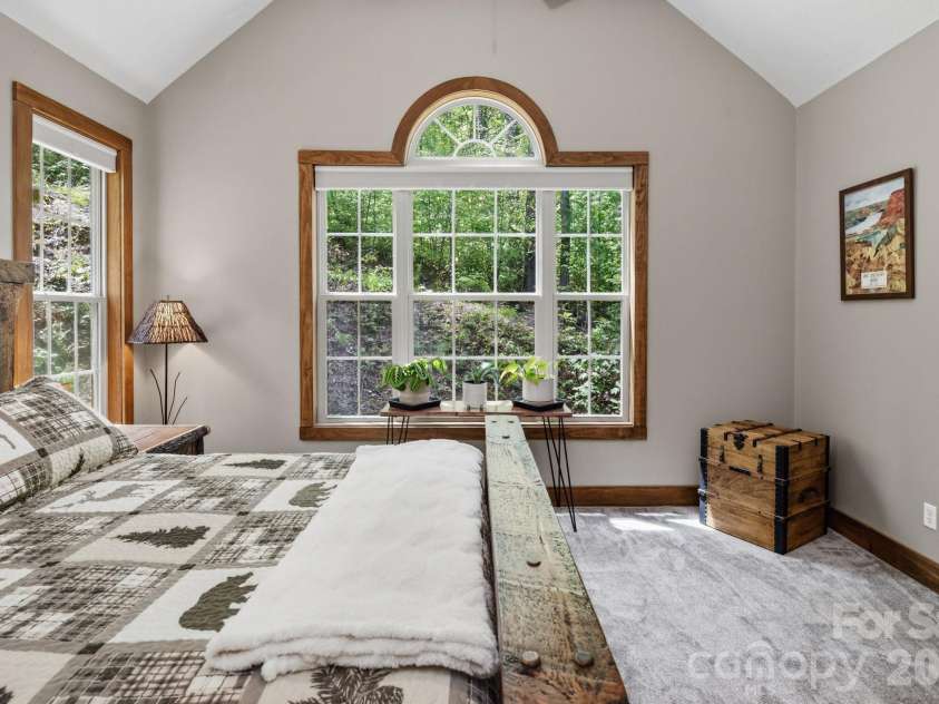 280 Bear River Lodge Trail, Marshall, NC 28753.  MLS# CAR4370579, YatesRealty ID 28530. Great Natural Light and Abundant Privacy