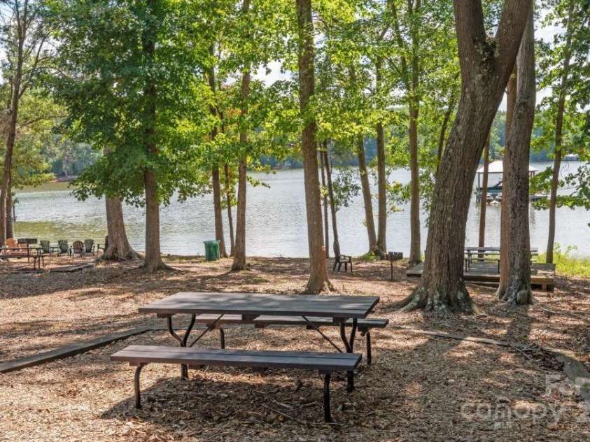 3140 Seville Street, Charlotte, NC 28214.  MLS# CAR4285079, YatesRealty ID 28543. Shaded picnic area with beautiful lake views