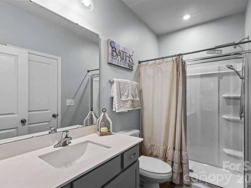 2621 Crimson Way, Monroe, NC 28112.  MLS# CAR4387570, YatesRealty ID 28547. First floor full bathroom.