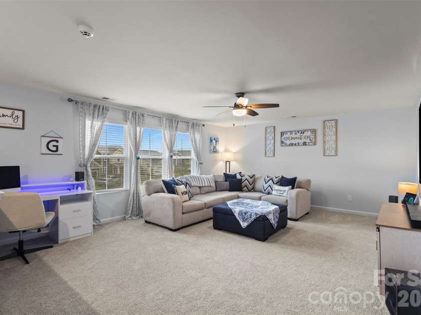 2621 Crimson Way, Monroe, NC 28112.  MLS# CAR4387570, YatesRealty ID 28547. Oversized loft for any number of uses!