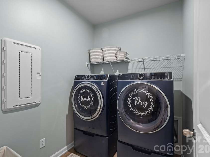 2621 Crimson Way, Monroe, NC 28112.  MLS# CAR4419695, YatesRealty ID 28547. Laundry room