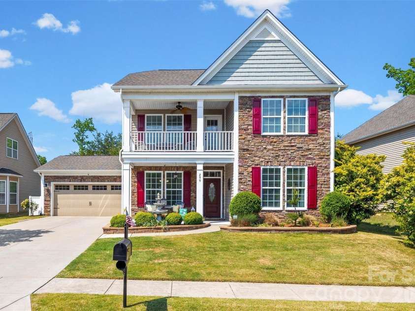 299 Annatto Way, Tega Cay, SC 29708.  MLS# CAR4373552, YatesRealty ID 28548. Front of home