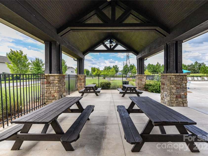 11730 Maher Lane, Huntersville, NC 28078.  MLS# CAR4281709, YatesRealty ID 28558. Community Covered Picnic Area!