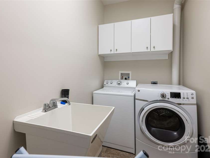 116 Dalya Road, Swannanoa, NC 28778.  MLS# CAR4245409, YatesRealty ID 28569. Laundry Room- level 3 Basement