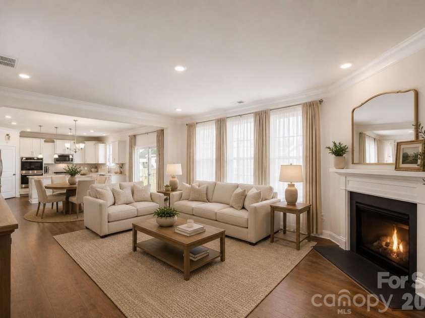 8119 Warford Little Road, Denver, NC 28037.  MLS# CAR4376996, YatesRealty ID 28570. VIRTUAL STAGE_LIVING &KITCHEN AREA