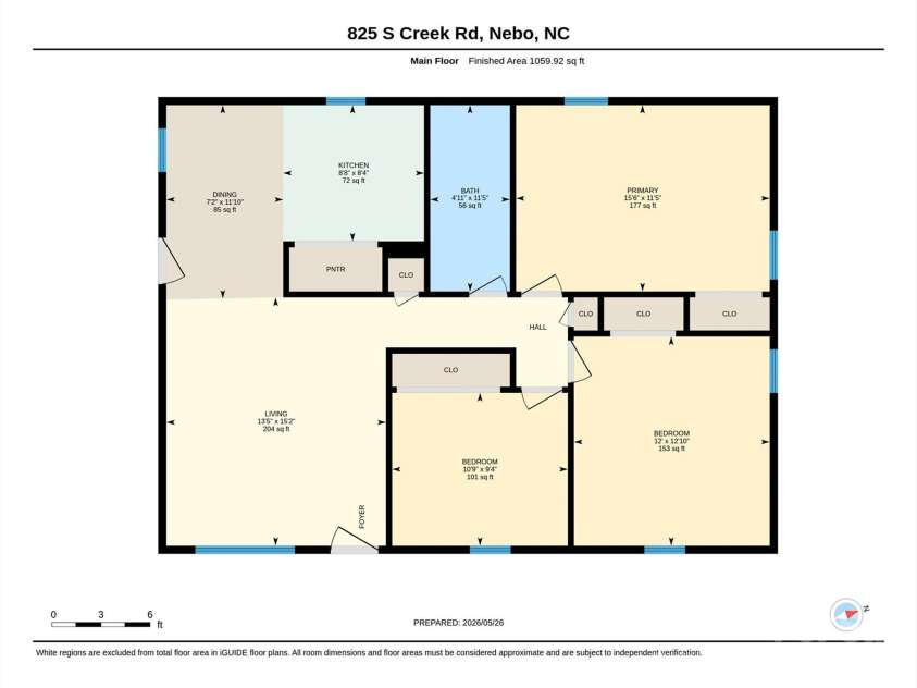 825 Creek Road, Nebo, NC 28761.  MLS# CAR4386618, YatesRealty ID 28582. 