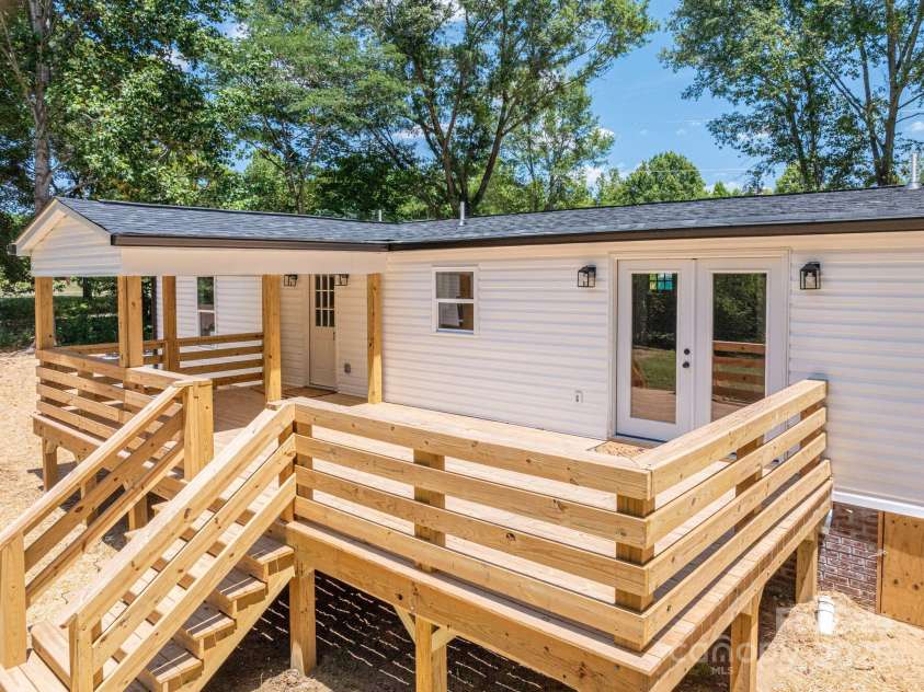 2824 Nickey Sharts Road, Shelby, NC 28150.  MLS# CAR4281966, YatesRealty ID 28583. Back of house