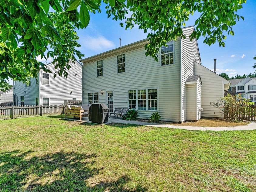 136 Bluffton Road, Mooresville, NC 28115.  MLS# CAR4270872, YatesRealty ID 28584. Backyard