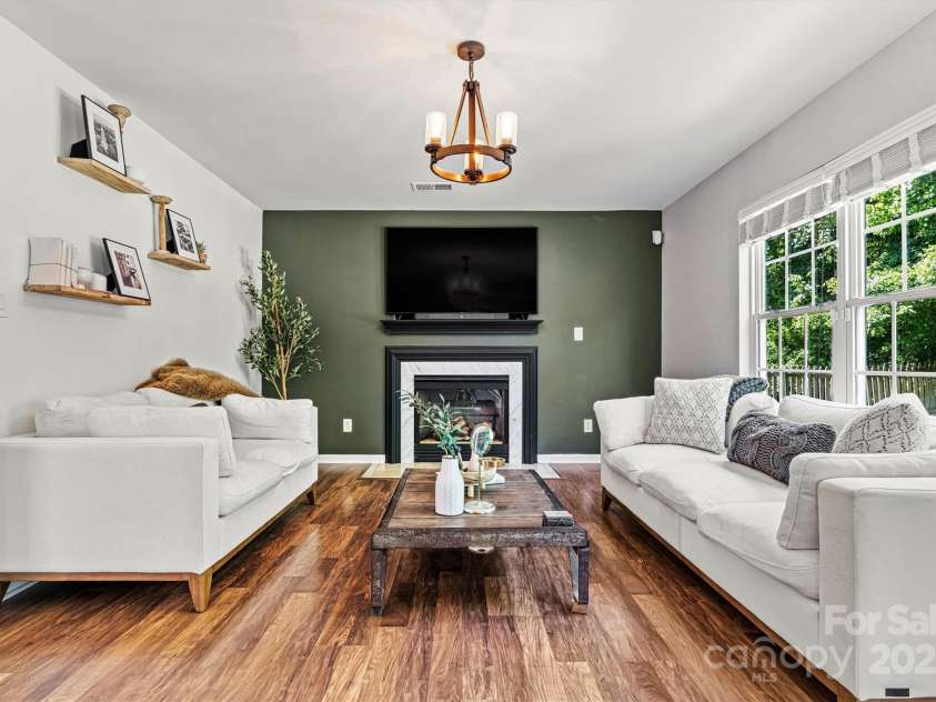 136 Bluffton Road, Mooresville, NC 28115.  MLS# CAR4270872, YatesRealty ID 28584. Living Room
