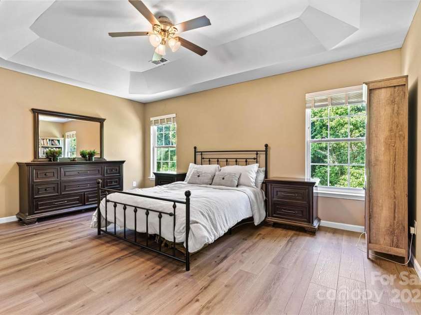 136 Bluffton Road, Mooresville, NC 28115.  MLS# CAR4270872, YatesRealty ID 28584. Master Bedroom