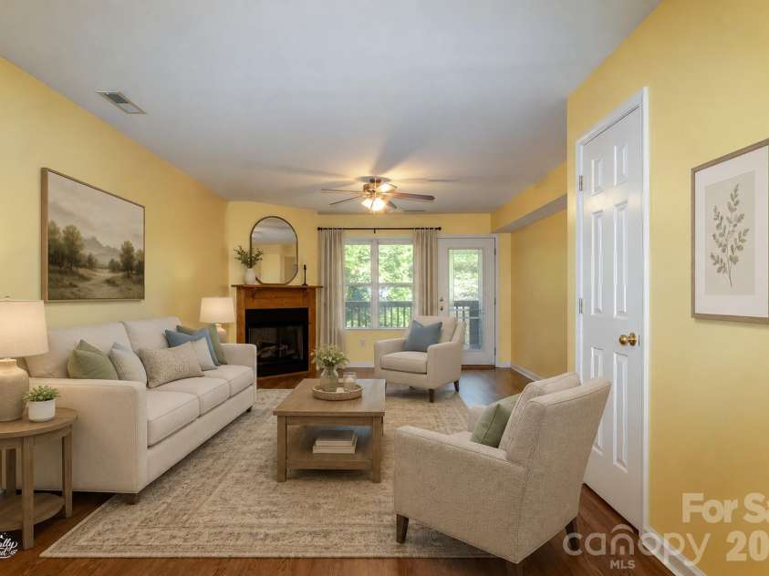 515 Carrington Place, Arden, NC 28704.  MLS# CAR4383772, YatesRealty ID 28586. Virtually staged living area.
