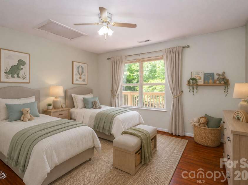 515 Carrington Place, Arden, NC 28704.  MLS# CAR4383772, YatesRealty ID 28586. Virtually staged second bedroom.