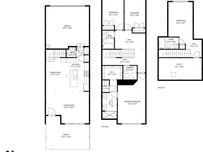 2511 Duncan Avenue, Charlotte, NC 28205.  MLS# CAR4383091, YatesRealty ID 28591. Floor plan
