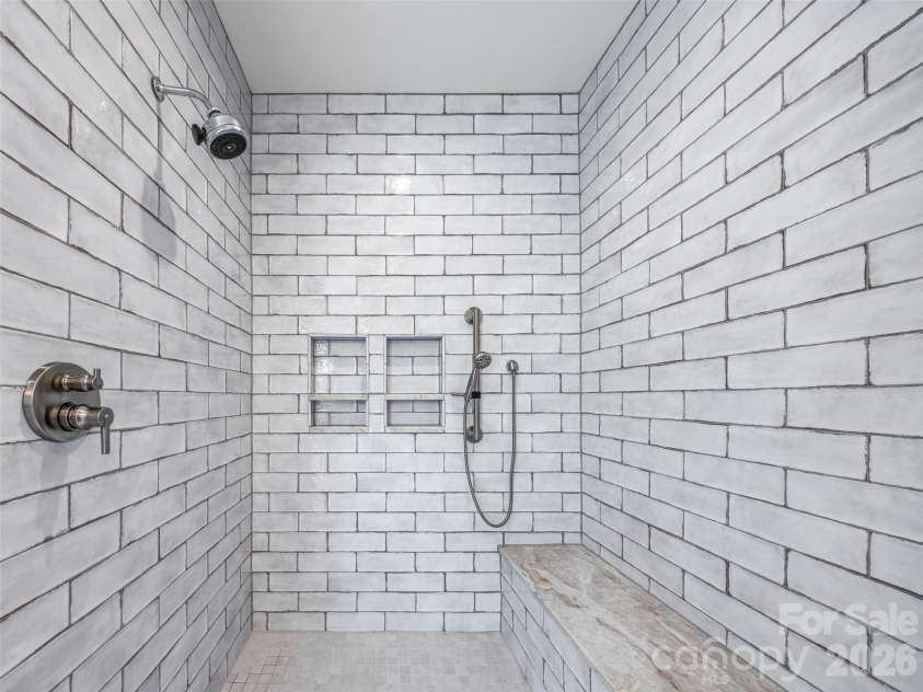 4 Cedar Hill Drive, Asheville, NC 28803.  MLS# CAR4390300, YatesRealty ID 28593. The primary shower