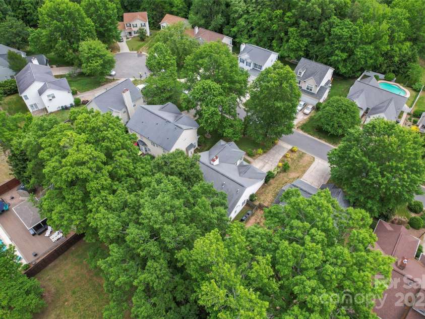 11913 Little Stoney Court, Charlotte, NC 28269.  MLS# CAR4249051, YatesRealty ID 28594. Aeriel