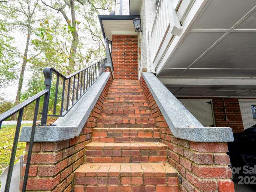 304 Belvedere Avenue, Shelby, NC 28150.  MLS# CAR4310966, YatesRealty ID 286. Stairs to Side Entrance