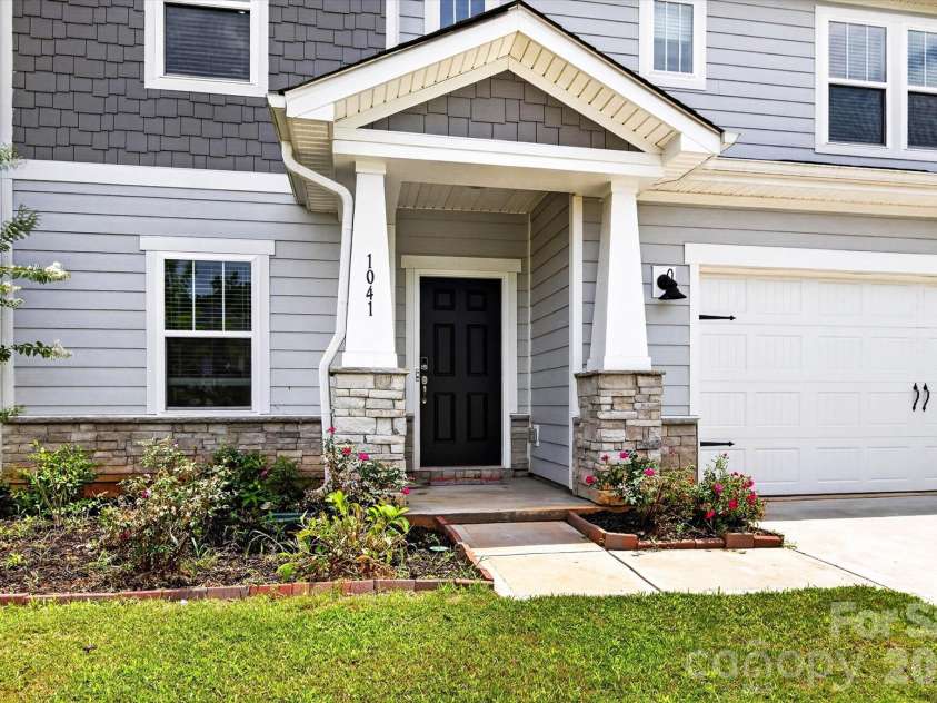 1041 Red Apple Street, Monroe, NC 28110.  MLS# CAR4400677, YatesRealty ID 2860. Front Door