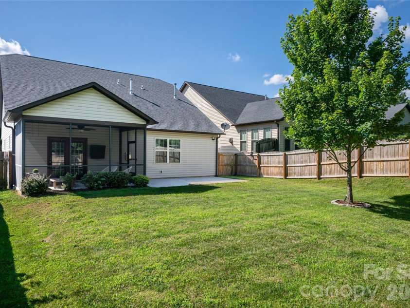 9 Partridge Berry Lane, Weaverville, NC 28787.  MLS# CAR4375602, YatesRealty ID 28605. Beautiful flat, level yard.