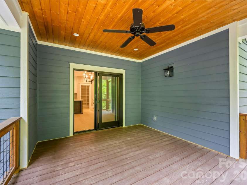 67 Starwood Valley Trail, Arden, NC 28704.  MLS# CAR4377338, YatesRealty ID 28608. Covered Back Deck