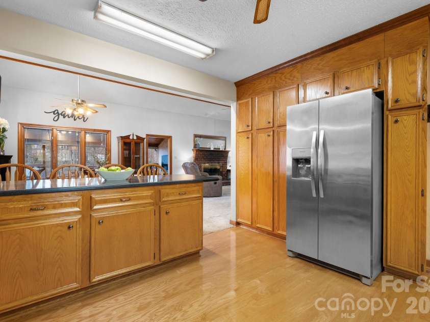 3910 6th Street, Hickory, NC 28601.  MLS# CAR4216822, YatesRealty ID 2861. Kitchen opens up to living area