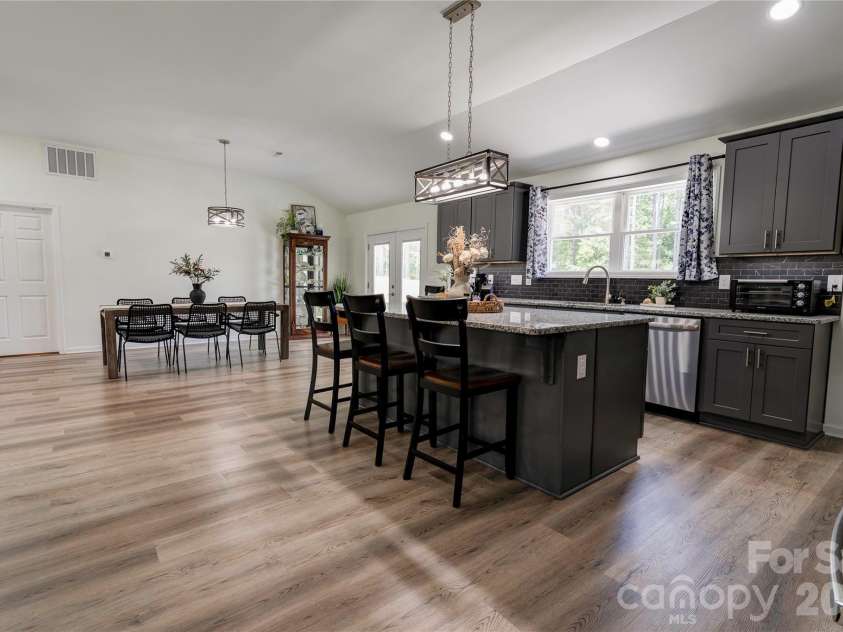 1733 Timber Drive, Mooresboro, NC 28114.  MLS# CAR4387797, YatesRealty ID 28610. Kitchen/ Dining Room
